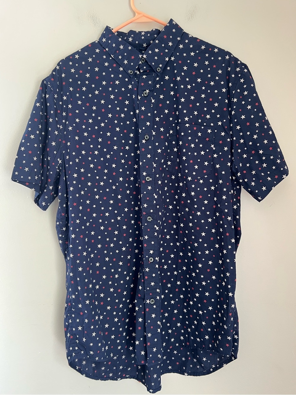 Denim & Supply Ralph Lauren Button Down Shirt Men’s XL Blue S. Sleeve Americana